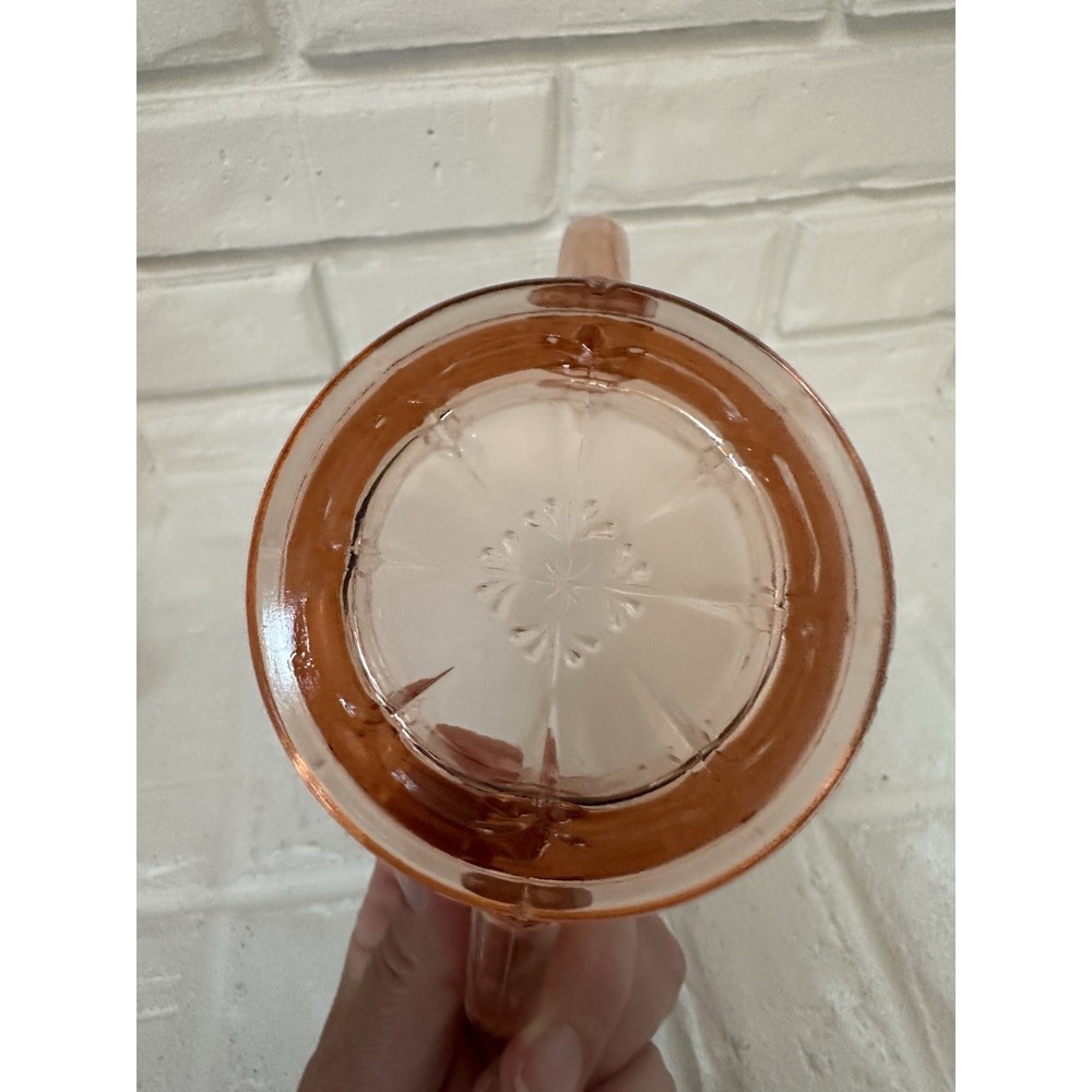Jeannette Doric Creamer & Sugar Bowl Pink Depression Glass Read - Picture 9 of 16